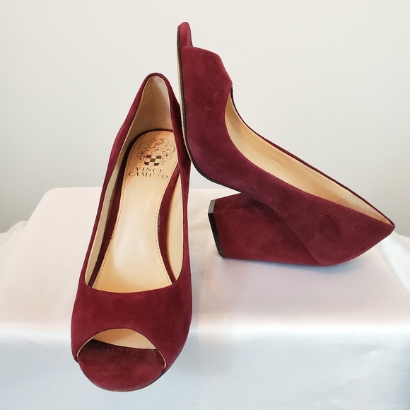 Vince Camuto Shoes - Vince Camuto | Peep Toe Suede shoes